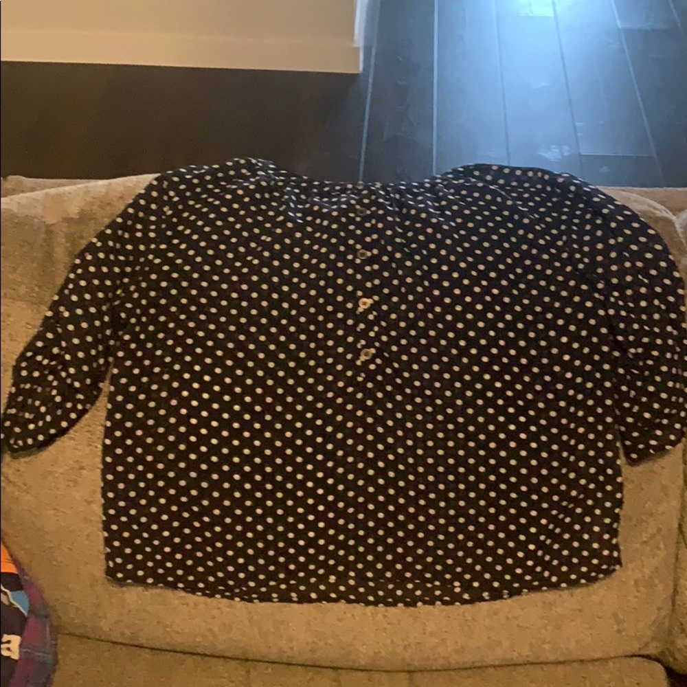 Polka dot blouse